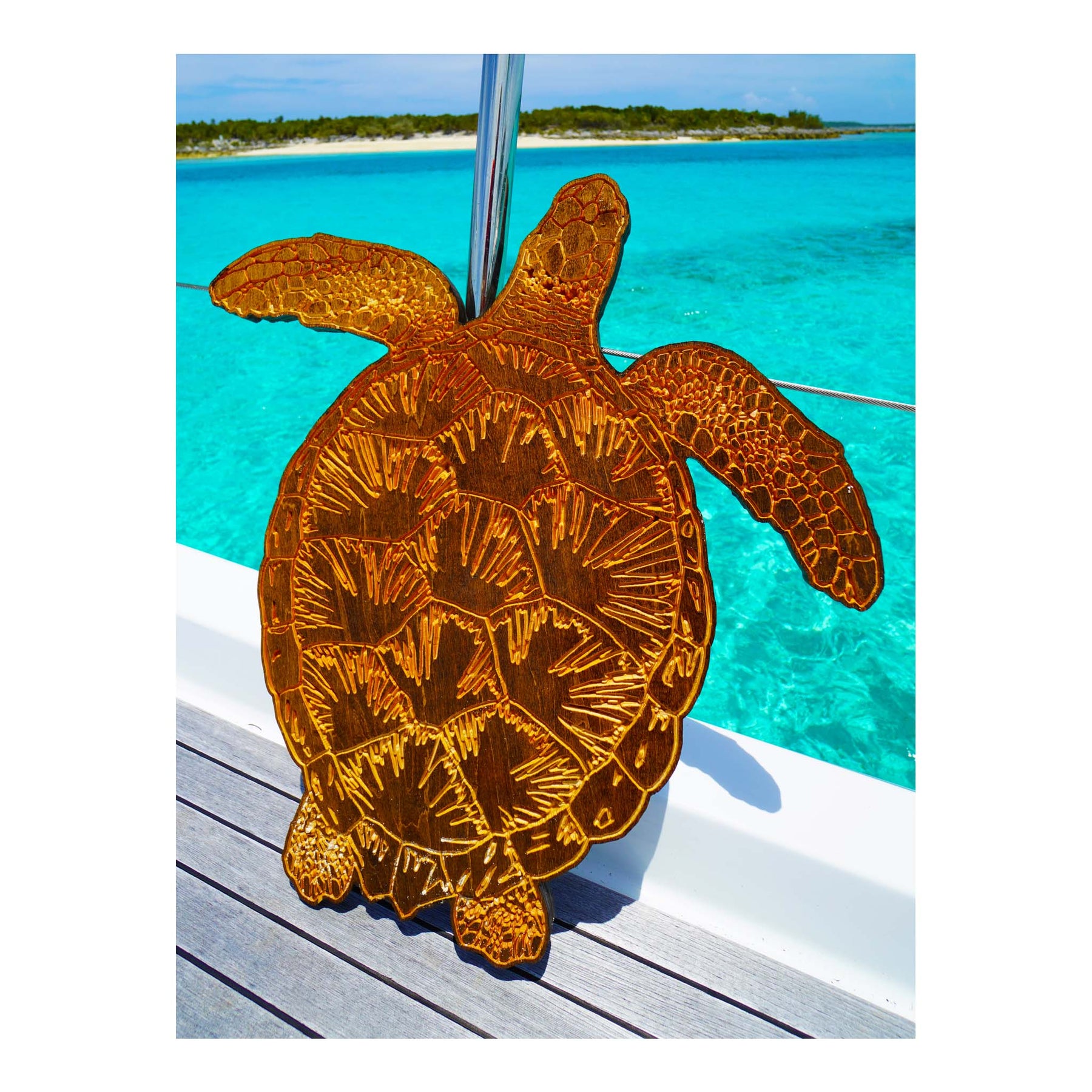 Sea Turtle Carved Wooden Wall Art Decoration For Indoor or Outdoor Use –  Island Vibes Inc.