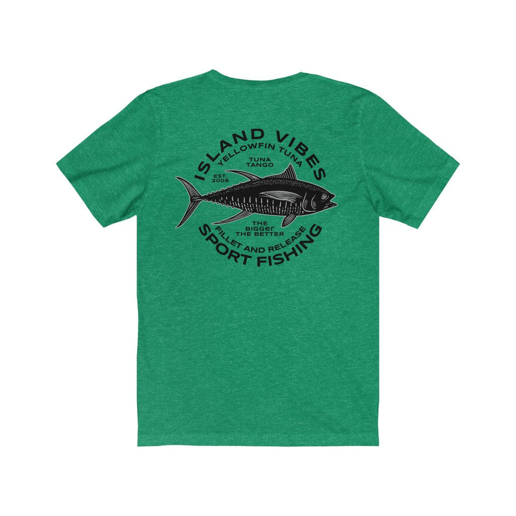 Island Vibes Sport Fishing Yellowfin Tuna Fishing Shirt - Men's